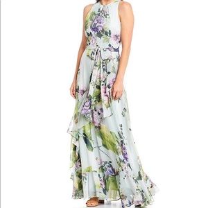 Alex Marie Dress Round Neck Floral Ruffle